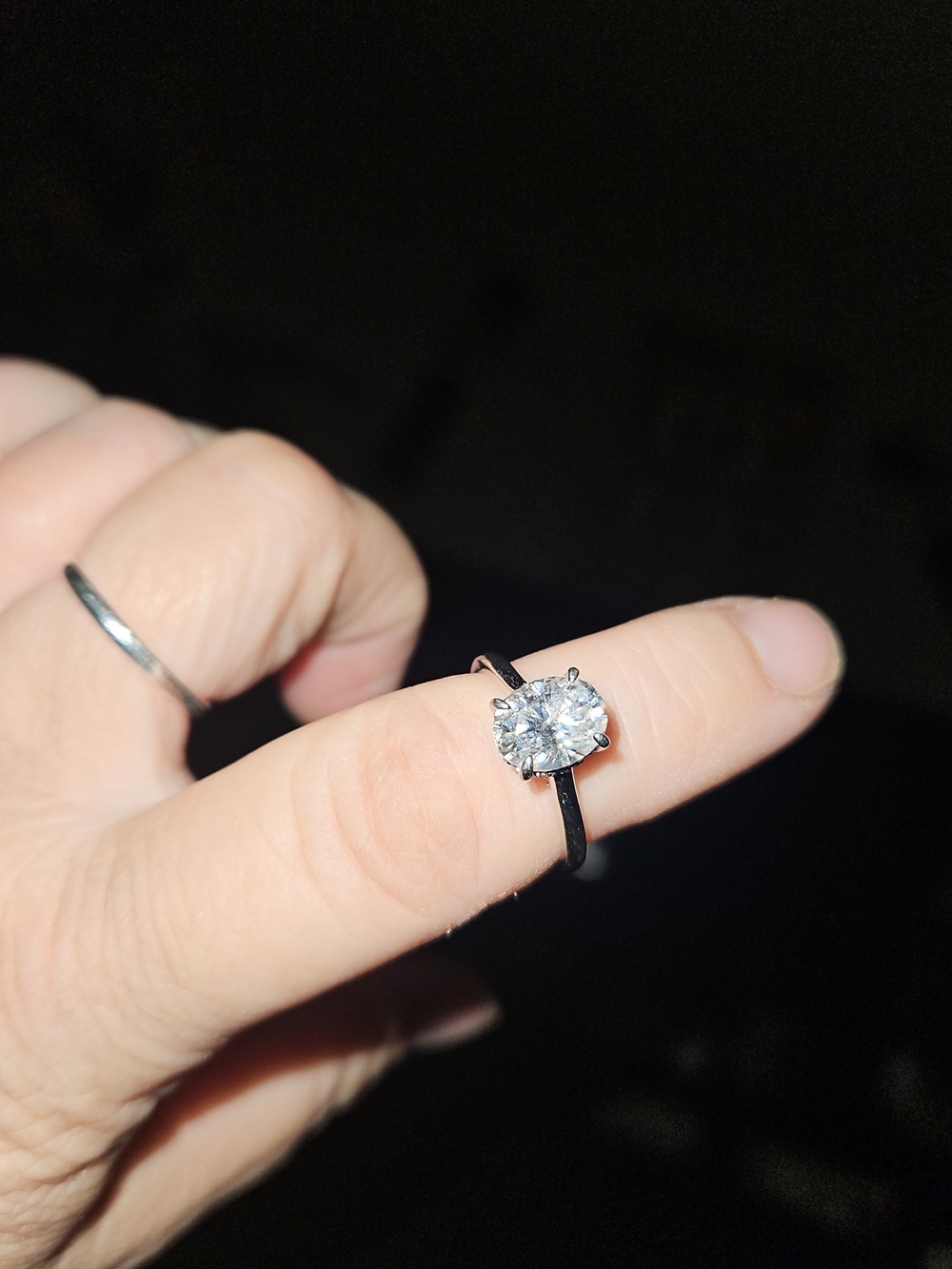 Timeless Silver Solitaire Ring with Clear Center Stone